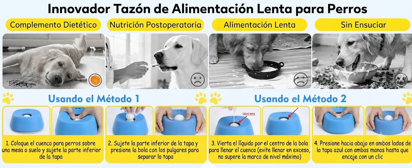 Cuenco antiestres para perros y gatos